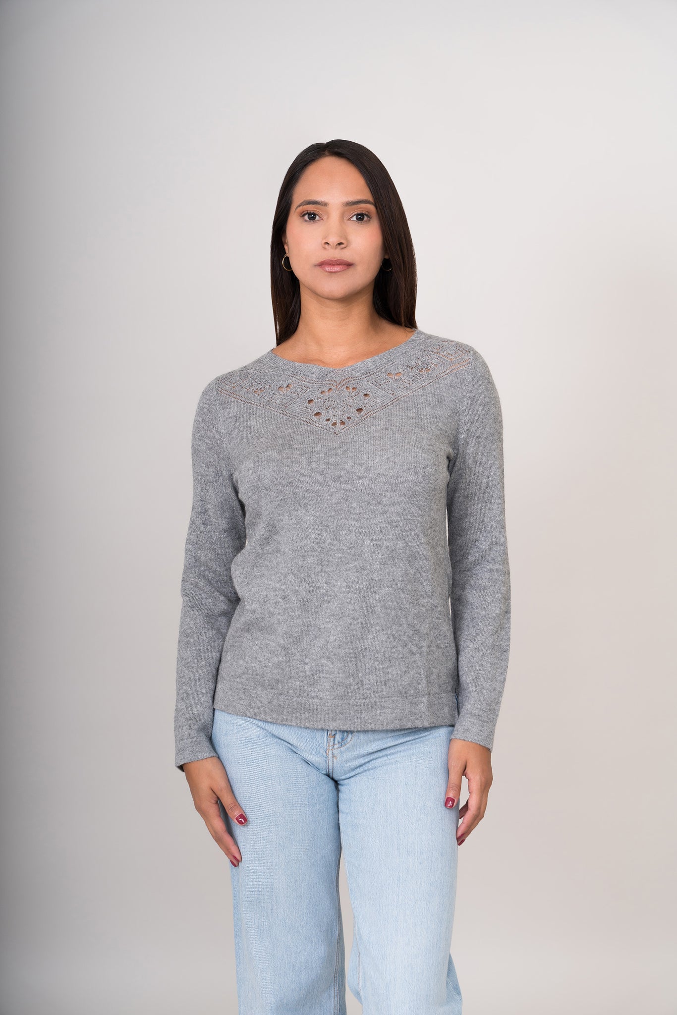 CHOMPA REMATE 124 | GRIS CLARO