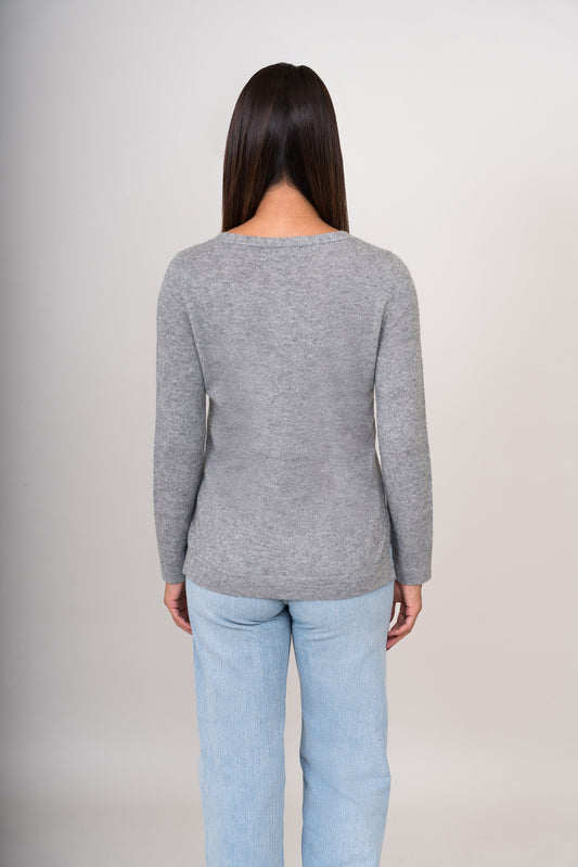 CHOMPA REMATE 124 | GRIS CLARO