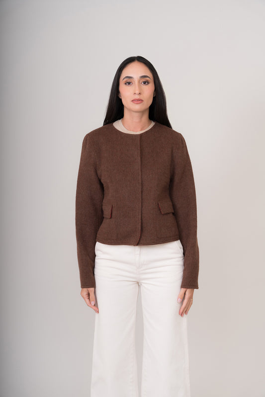 SACO REMATE 116 | ROJO/CAFÉ
