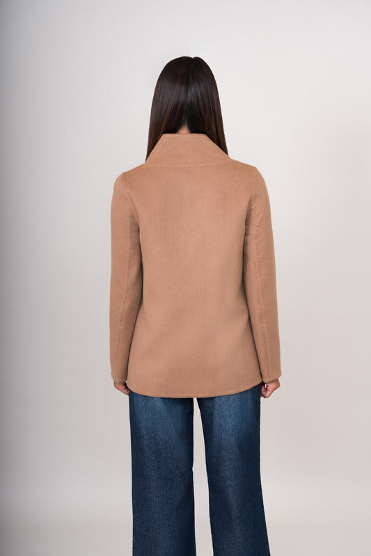 SACO REMATE 103 | CAMEL/VINO