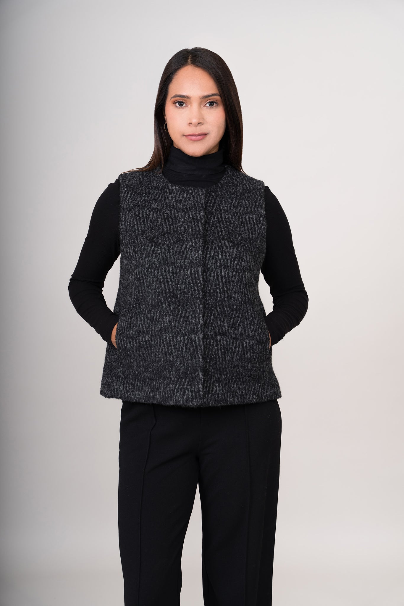 CHALECO REMATE 118 | NEGRO/GRIS