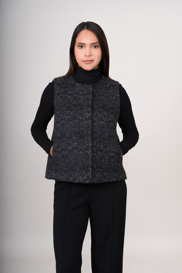 CHALECO REMATE 118 | NEGRO/GRIS