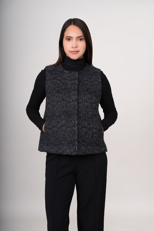 CHALECO REMATE 118 | NEGRO/GRIS