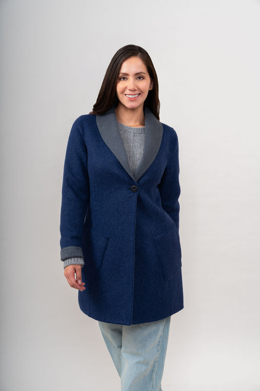 SACO REMATE 110 | AZUL/GRIS