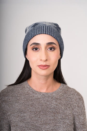 GORRO REMATE 110 | AZUL/GRIS