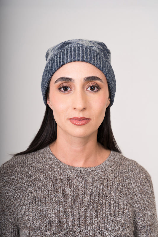 GORRO REMATE 110 | AZUL/GRIS
