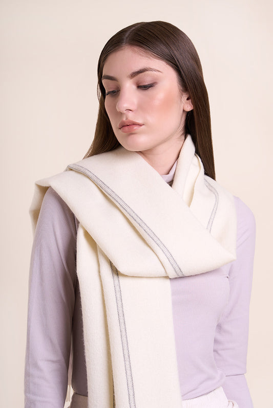 Lady Scarf Remate 10 | Gris / Ecru