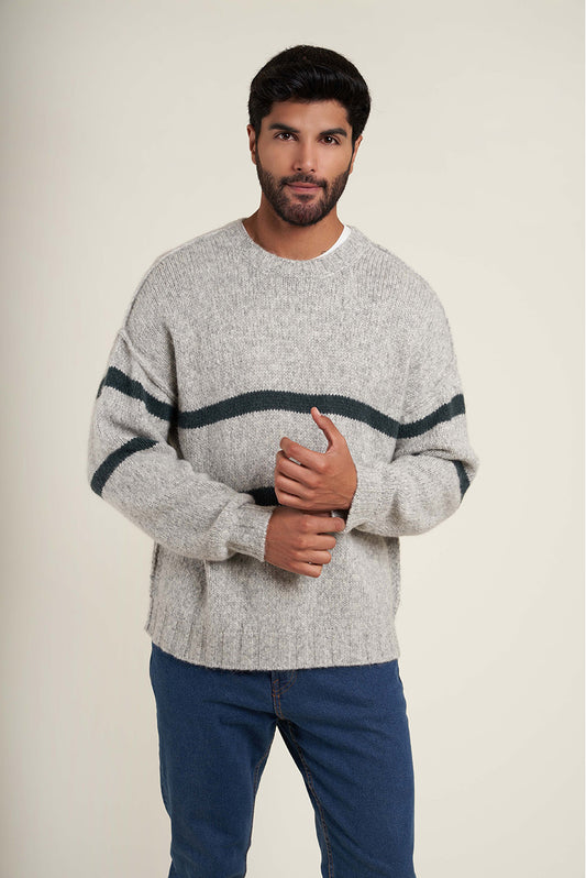 Suéter Remate 11 | Verde / Gris