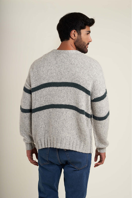 Sweater Remate 11 | Verde/Gris