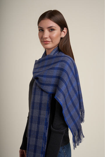 Lady Scarf Remate 4 | Azul / Ecru